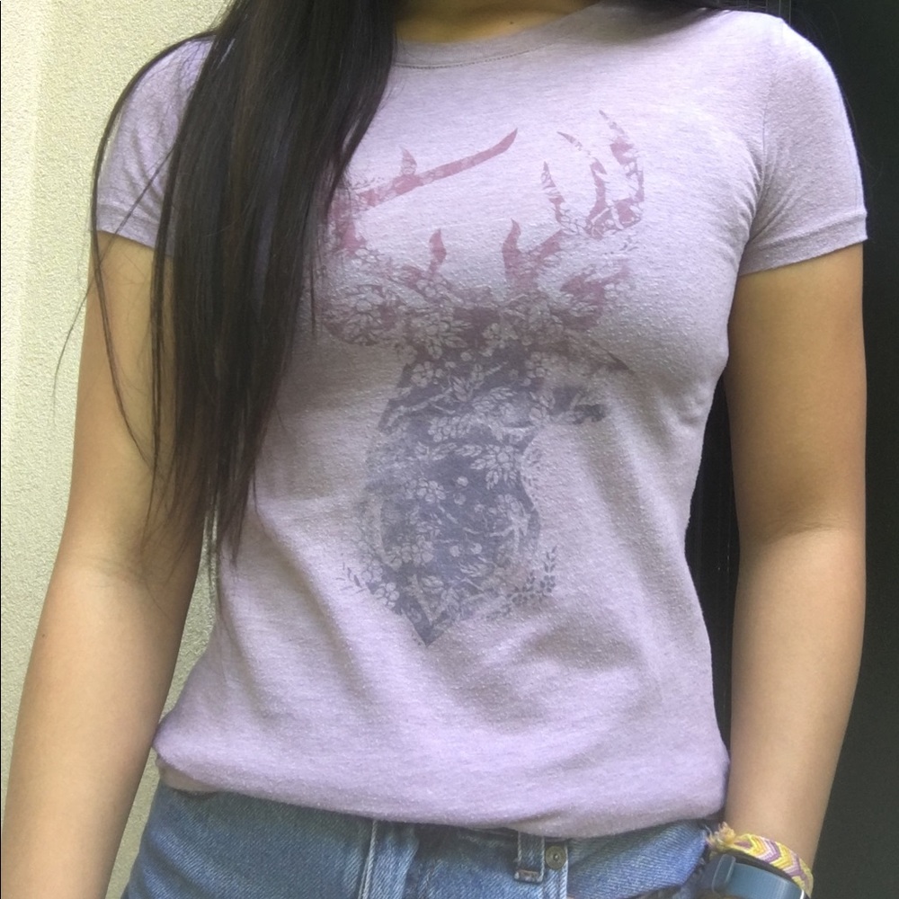 Aeropostale Purple Deer T-Shirt
